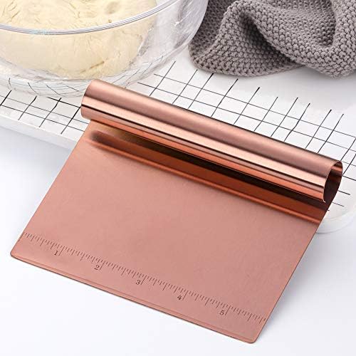 Stainless Steel Multifunctional Flour Scraper Mirror Polished Cake & Pizza