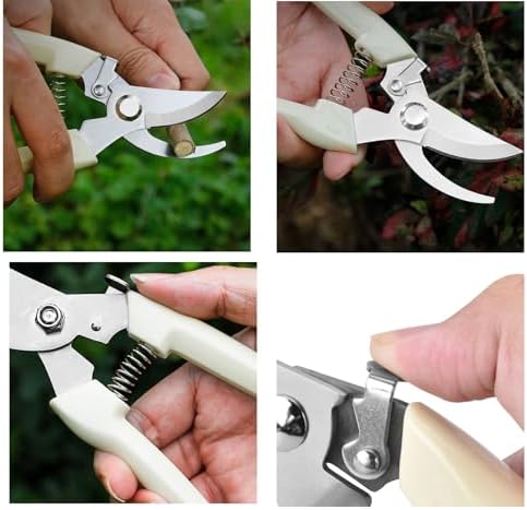 Garden Flower Shears Pruning Shears 6.9 inches Straight and Bypass Scissors