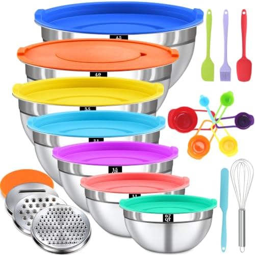 21PCS Mixing Bowls with Lids Set