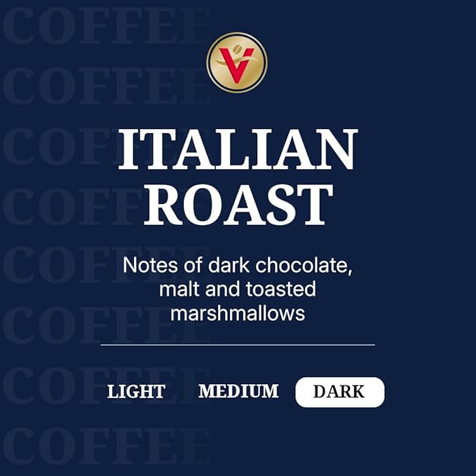 Victor Allen's Coffee Italian Roast, Dark Roast, 42 Count, Single Serve Coffee Pods for Keurig K-Cup Brewers
