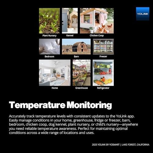 YoLink Smart Wireless Thermometer, Wide Temp Range