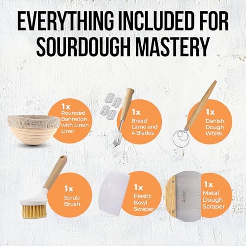 Banneton Bread Proofing Basket Set, Round 9 Inch Bread Proofing Baskets