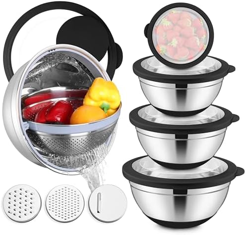 E-far Stainless Steel Mixing Bowls