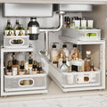 2 Pack 18.5IN-Depth Under Sink Organizer