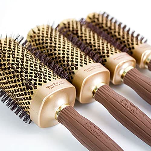2" Square Shaper Ceramic Ion Hair Brush for Smoothing & Volume