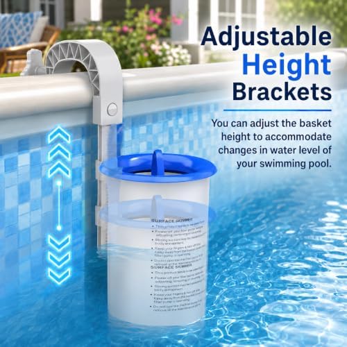 Sepetrel Above Ground Pool Skimmer, 3.5 Liter Floating Pool Surface Skimmer