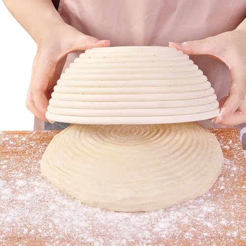Premium Bread Proofing Basket Set – 9" Round & 10" Oval Sourdough Baskets