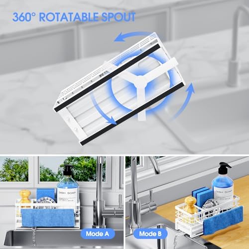 Metal Kitchen Sink Sponge Holder, Countertop Sink Caddy