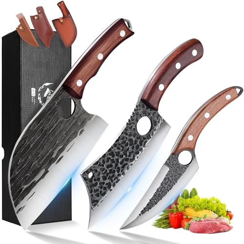 ROCOCO Butcher Cleaver Knife Set