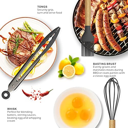 oannao Silicone Cooking Utensils Kitchen Utensil Set