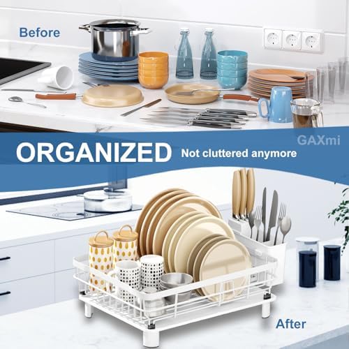 GAXmi Dish Drying Rack with Drainboard