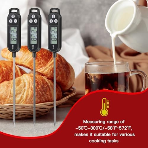 Copkim 12 Pcs Instant Read Meat Thermometer Long Probe