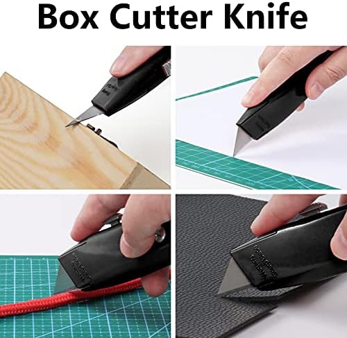 DIYSELF 2 Pack Box Cutters Retractable Utility Knife
