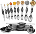 Magnetic Measuring Spoons Set Stainless Steel