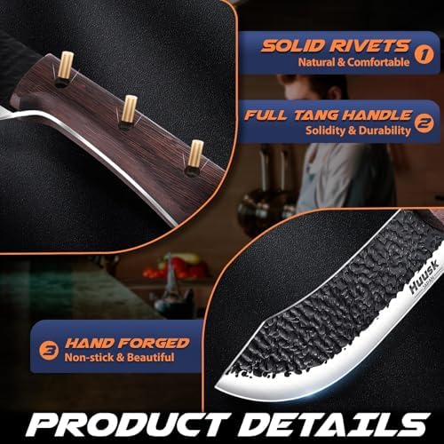 Huusk Butcher Knife for Meat Cutting