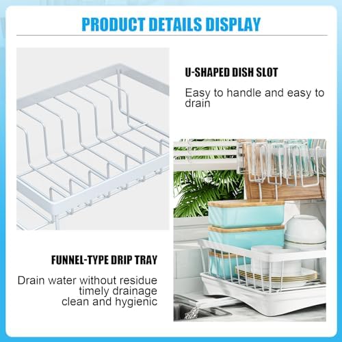 7 code 2-Tier Large Dish Drying Rack