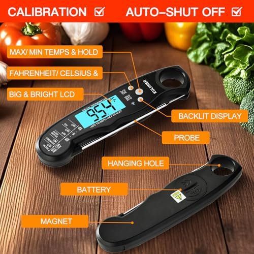 KULUNER Digital Instant Read Meat Thermometer
