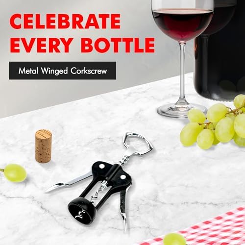 Chef Craft Select Metal Winged Corkscrew, 6.5 inch