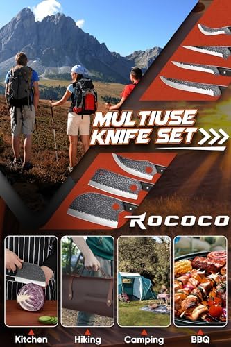 ROCOCO Butcher Cleaver Knife Set