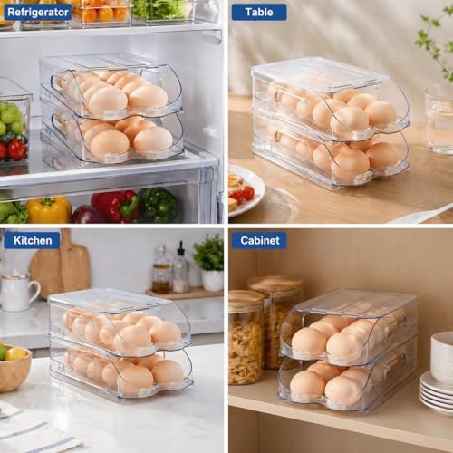 SMRCAD 24-Egg Holder for Fridge