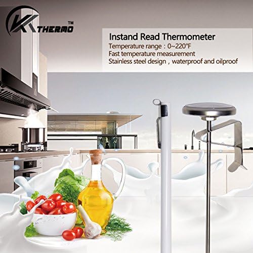 KT THERMO Instand Read 2-Inch Dial Thermometer, Chocolate Milk Foam