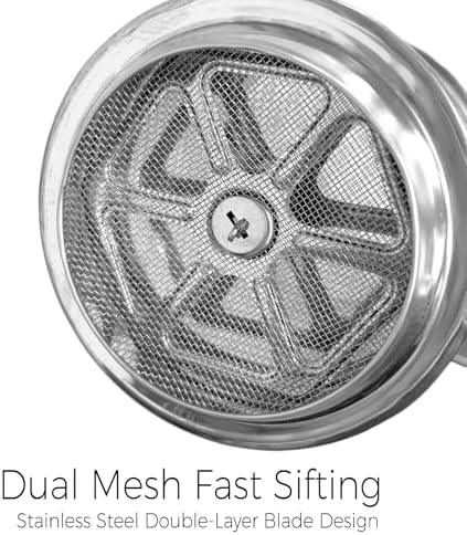 Flour Sifter, 4 Cups Sifter for Baking, Powdered Sugar Shaker Duster