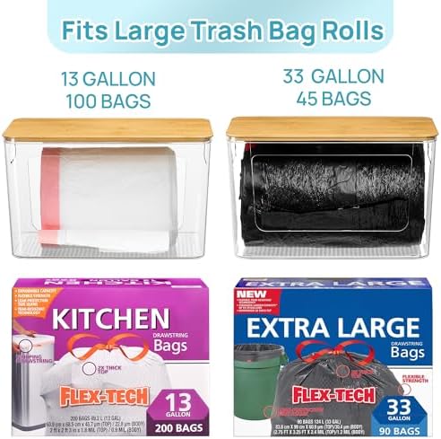 Vtopmart 2 Pack Trash Bag Holder