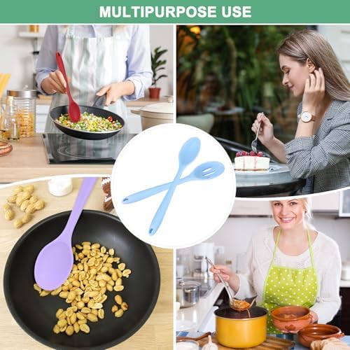 M METERXITY 2-Pack Silicone Spoons