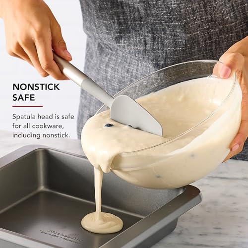 KitchenAid Spoon Spatula with Curved Edges and Stainless Steel Handle, Nonstick