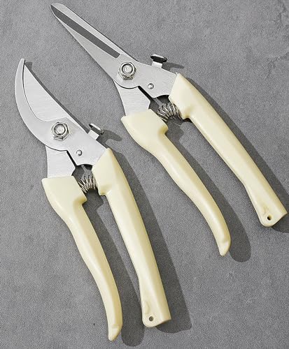 Garden Flower Shears Pruning Shears 6.9 inches Straight and Bypass Scissors