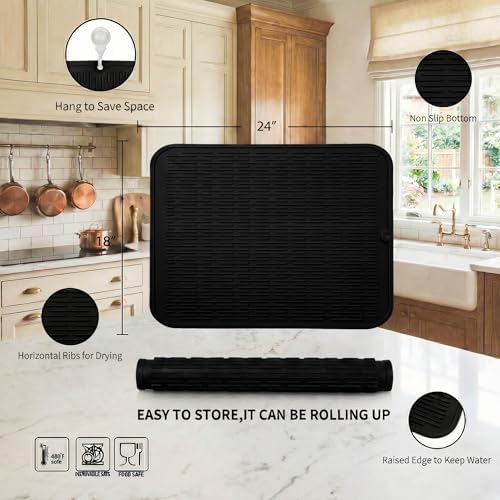 MicoYang Silicone Dish Drying Mat
