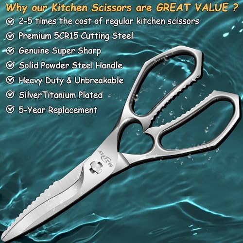 SUCCFLY Heavy Duty Kitchen Shears