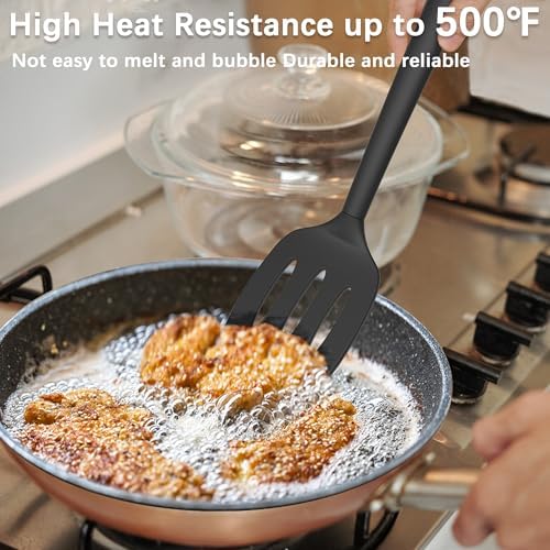 Coukre 2 Pack Silicone Spatula Set, High Heat Resistant