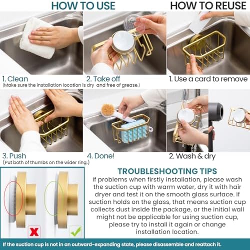 TAILI Sponge Holder for Kitchen Sink