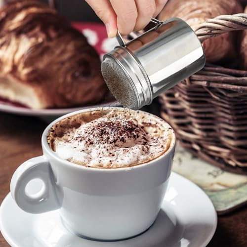 Accmor Powdered Sugar Shaker Duster, Cinnamon Shaker Flour Duster Sifter