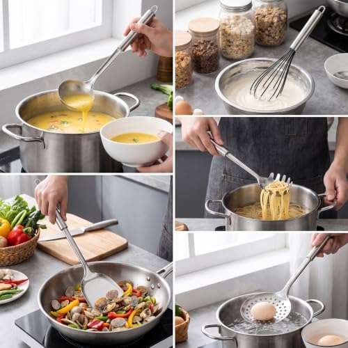 LIANYU Stainless Steel Cooking Utensils Set