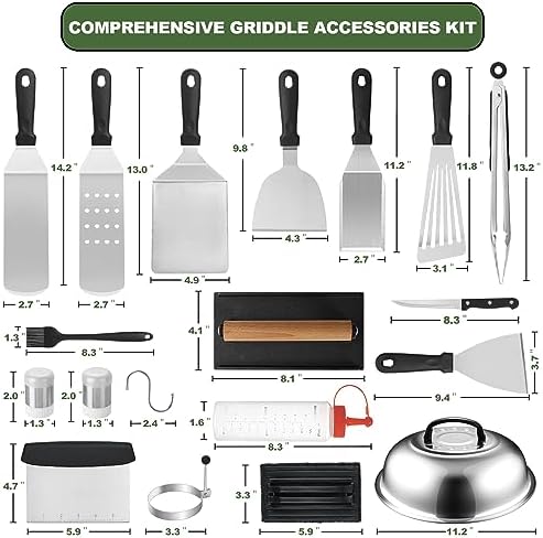 EWFEN 35PCS Griddle Accessories Kit, Flat Top Grill Accessories Set