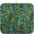 Dark Green Plant Dish Drying Mat