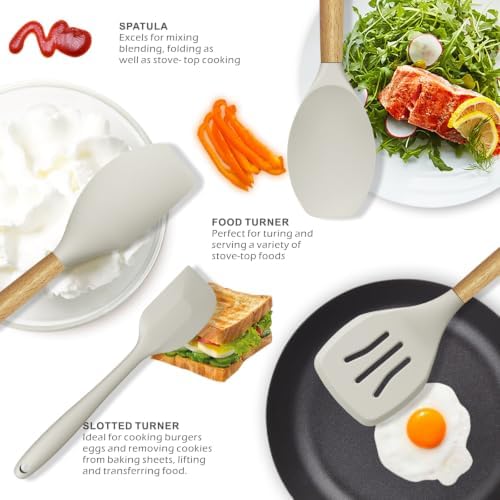 oannao Silicone Cooking Utensils Set