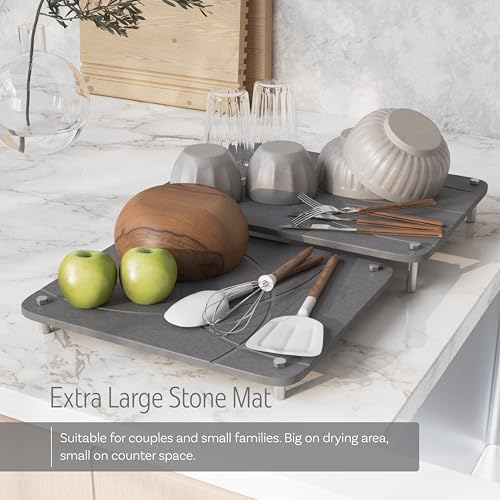 Nested Premium Stone Dish Drying Mat