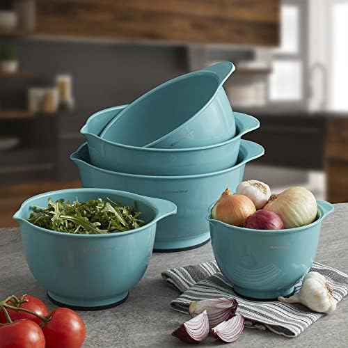 KitchenAid KE178OSAQA Classic Mixing Bowls, Aqua Sky 2