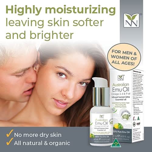 Australian Emu Oil - Lemon Lime Infused Skin & Hair Care 60ML