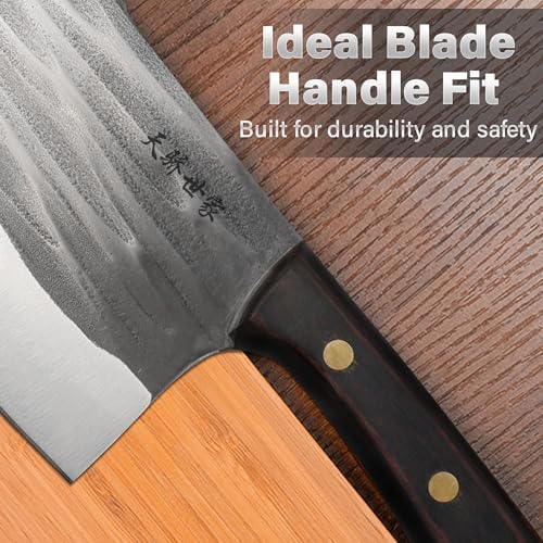 TJ POP Heavy Duty Bone Cleaver Knife 7.2 Inch, Ultra Sharp Meat Bone Chopper