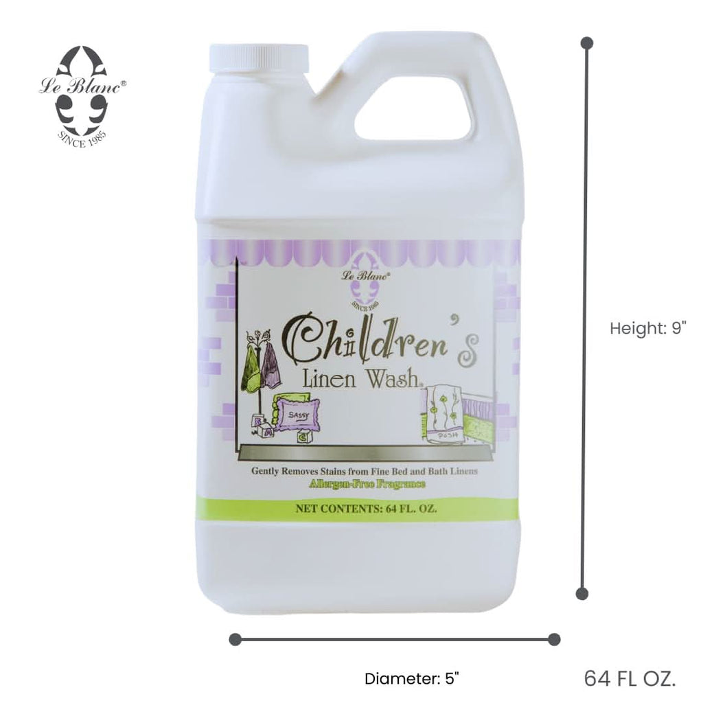 Le Blanc Linen Wash 64 oz - Gentle Laundry Care for Baby Linens