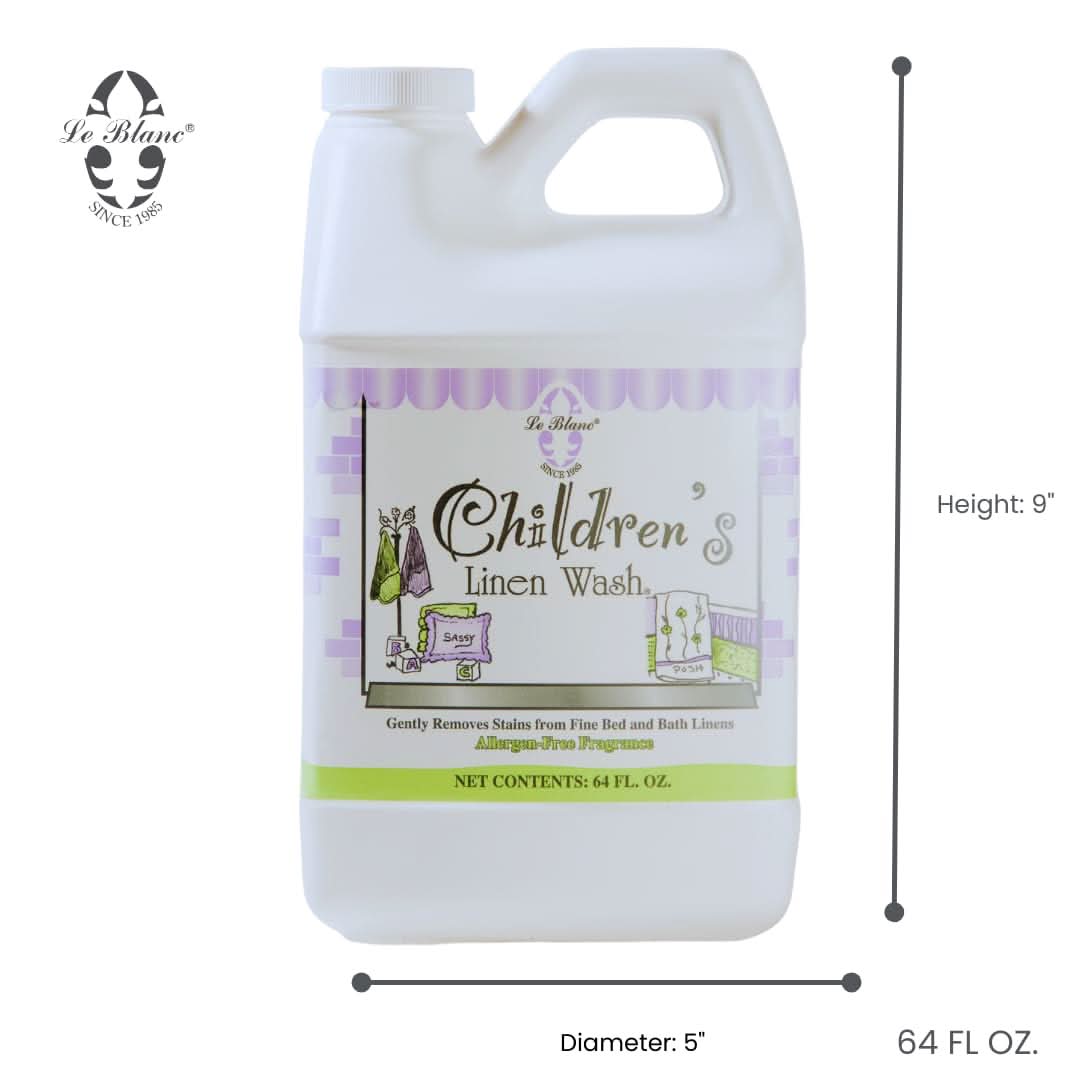 Le Blanc Linen Wash 64 oz - Gentle Laundry Care for Baby Linens