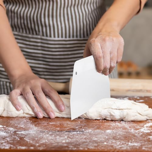 YARNOW 2 PCS Large Plastic Dough Scraper