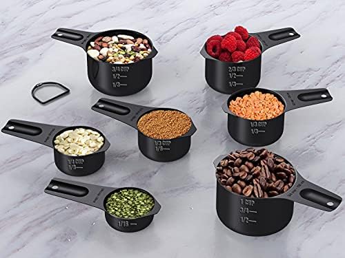 Wildone Black Measuring Cups & Spoons Set of 21