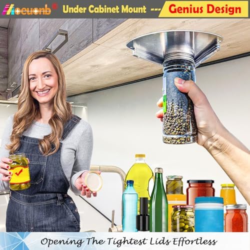 Moeuonb Under Cabinet Jar Opener