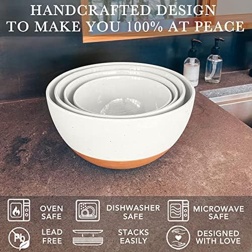 Mora Ceramic Large Mixing Bowls