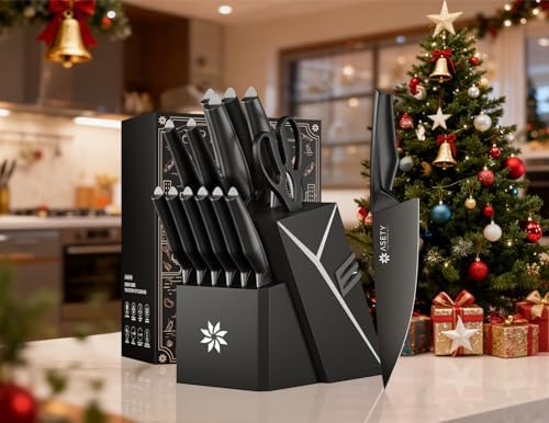 ASETY Kitchen Knife Set, Dishwasher Safe